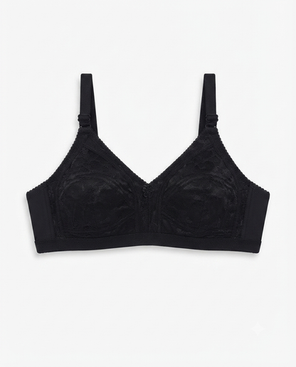 Women’s Full Coverage Lace Bra | Cotton Comfortable Everyday Bra