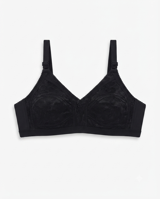 Women’s Full Coverage Lace Bra | Cotton Comfortable Everyday Bra