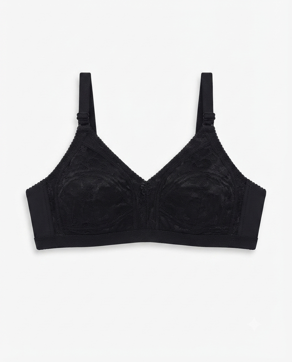Women’s Full Coverage Lace Bra | Cotton Comfortable Everyday Bra