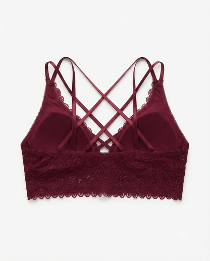 Velvi Wears Premium Lace Bralette | Soft Wireless Bra for Women