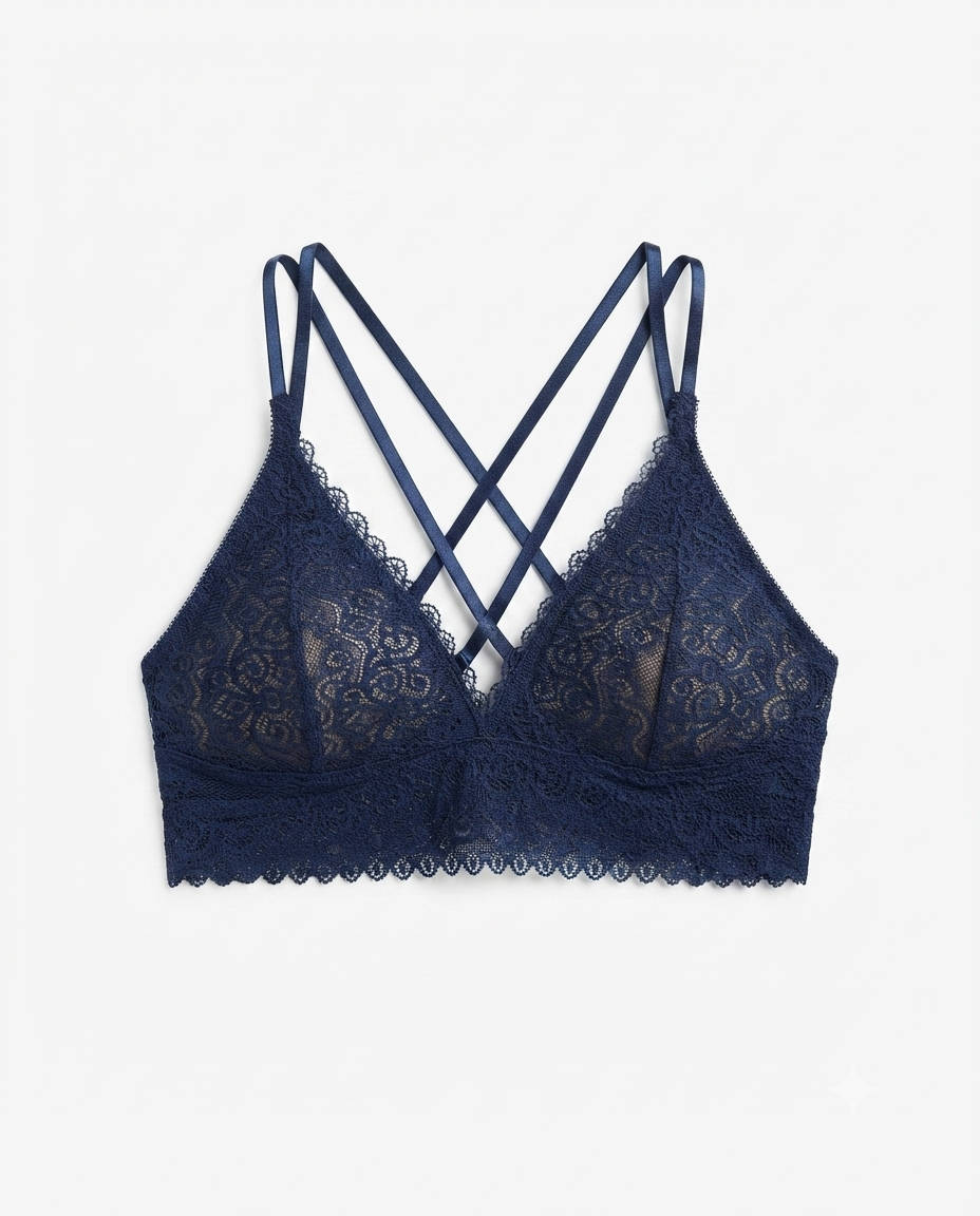 Velvi Wears Premium Lace Bralette | Soft Wireless Bra for Women