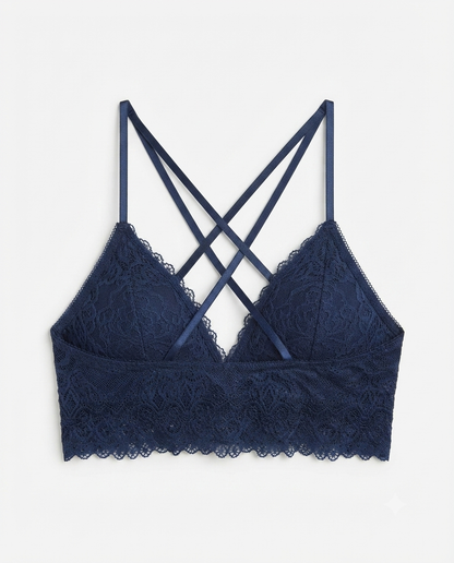 Velvi Wears Premium Lace Bralette | Soft Wireless Bra for Women