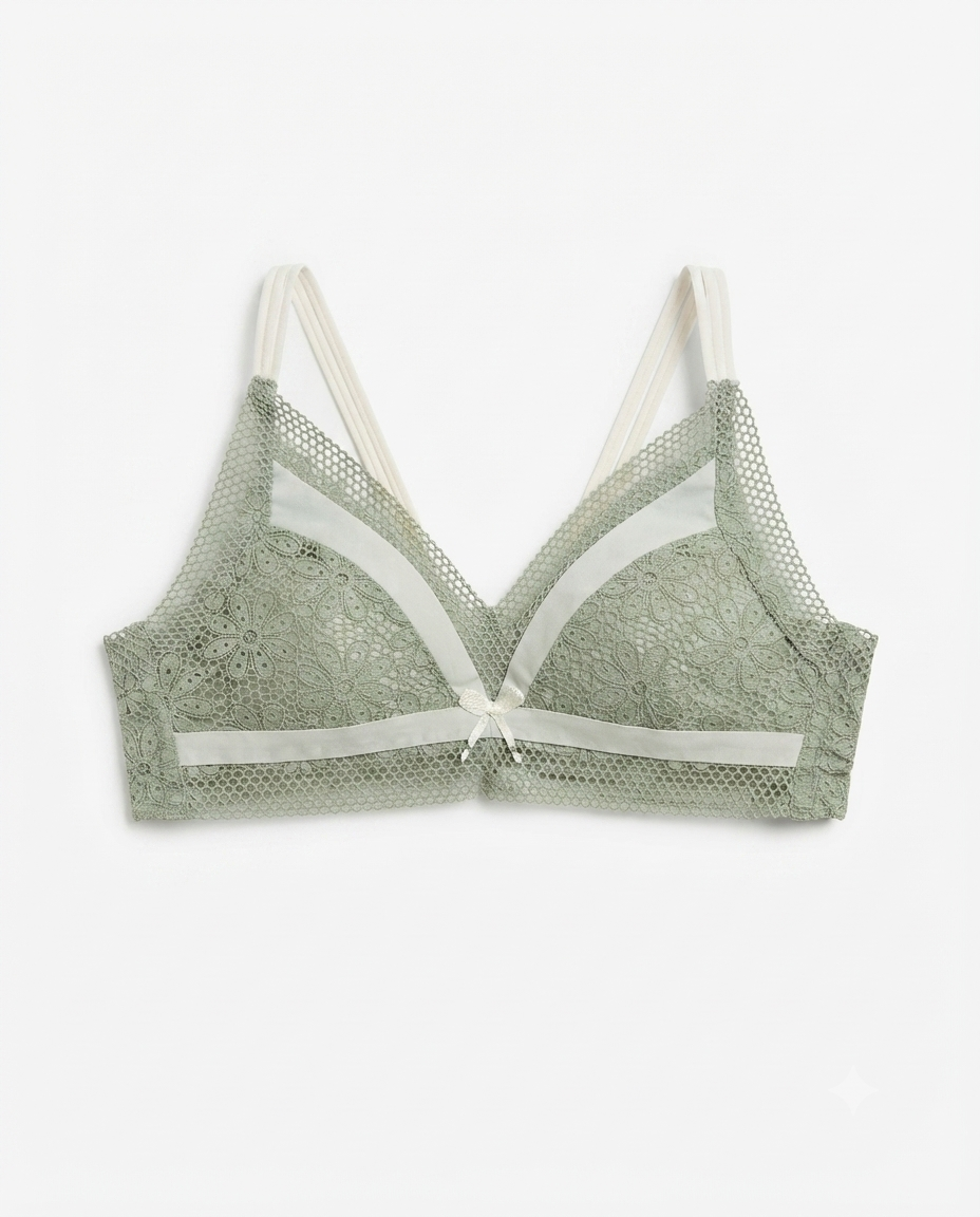 Women’s Lace Wire-Free Bralette | Comfortable Everyday Bra