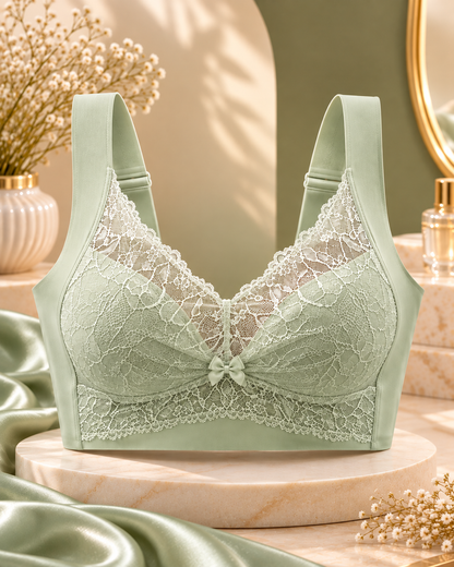 Ivory Cream Lace Longline Bra
