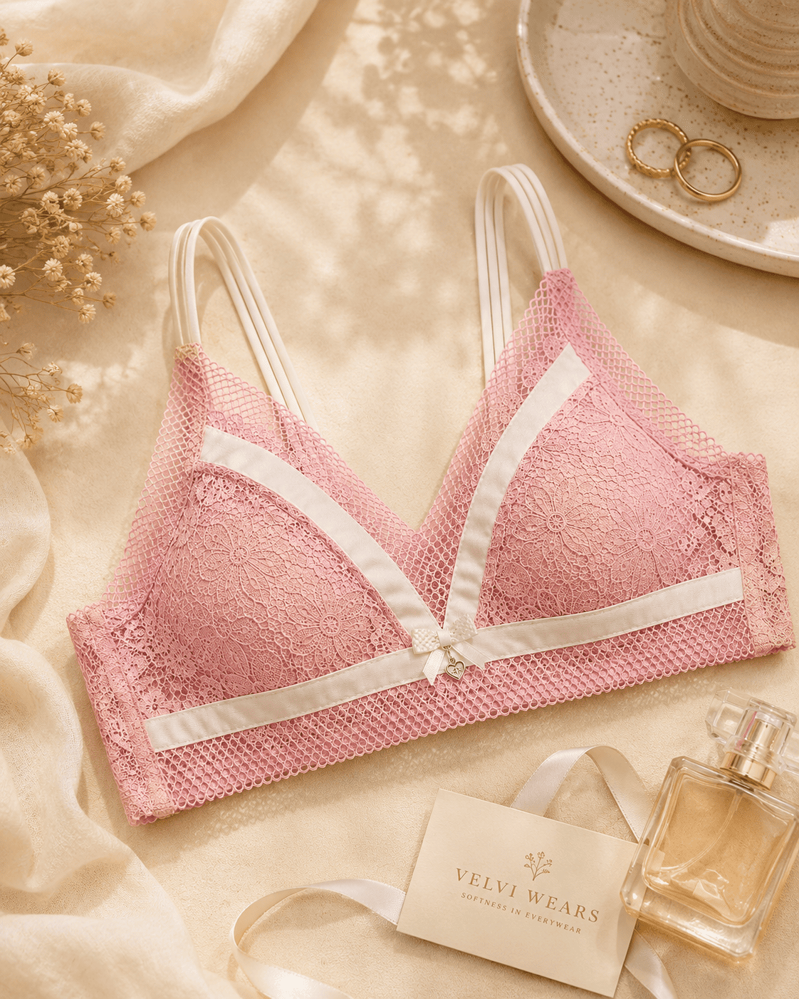 Lace Wire-Free Bralette | Velvi Wears