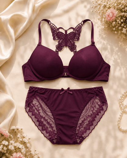 Butterfly Lace Lingerie Set | Velvi Wears