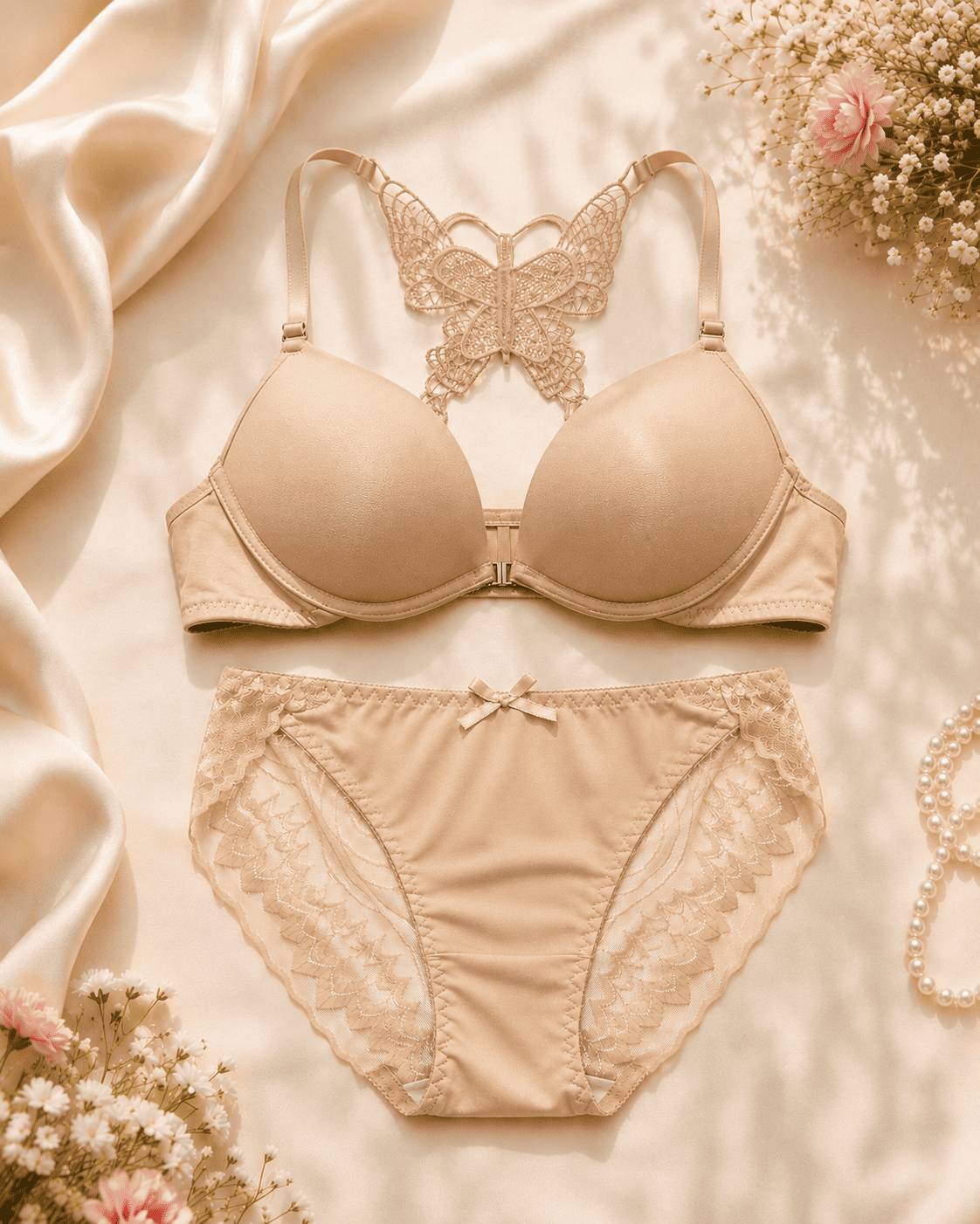 Butterfly Lace Lingerie Set | Velvi Wears