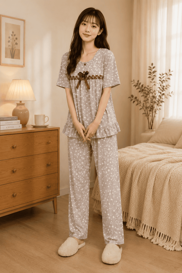Soft Printed Night Suit | Velvi Wears