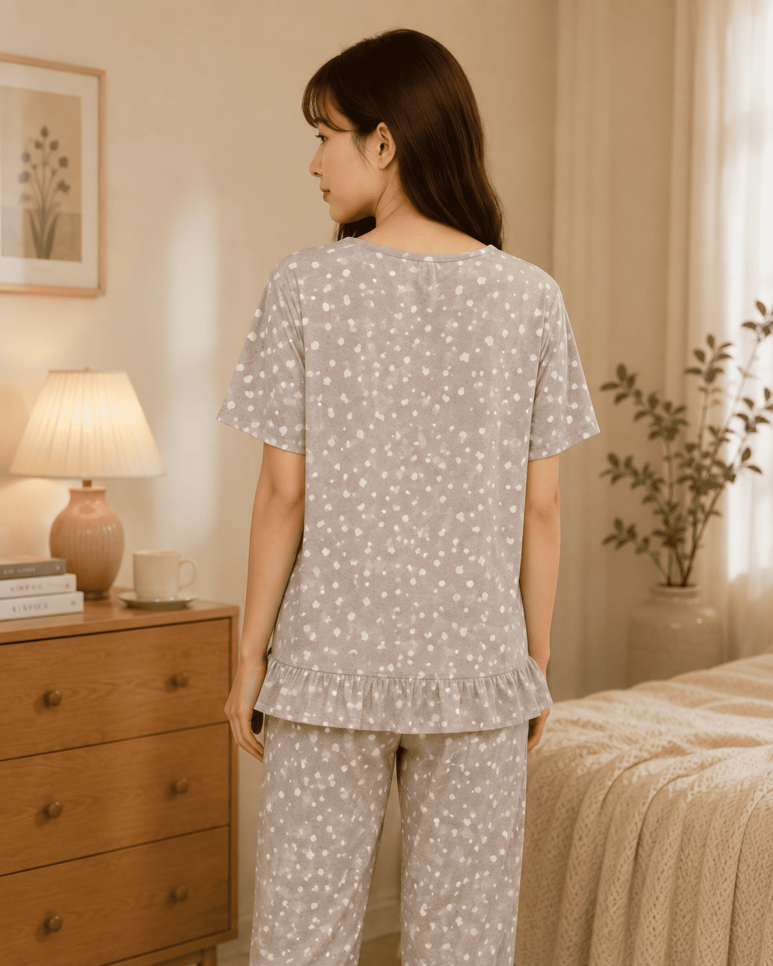 Soft Printed Night Suit | Velvi Wears