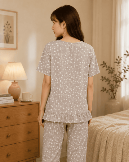 Soft Printed Night Suit | Velvi Wears